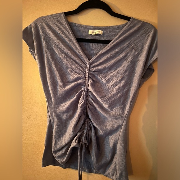 Max studio cinched top size xs preppy soft lightweight - Picture 2 of 4